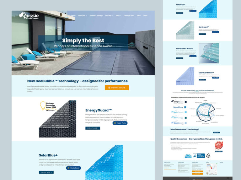 Aussie pool covers website