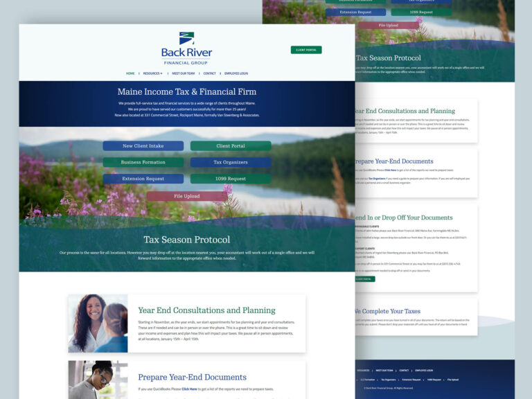 Back River Financial Group website