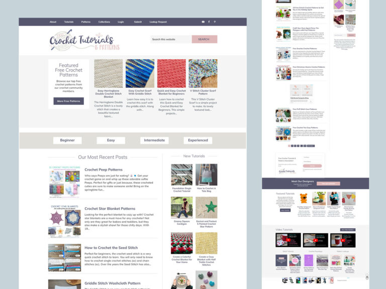 Free Crochet Tutorials & Patterns website