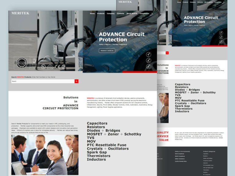 Meritek website