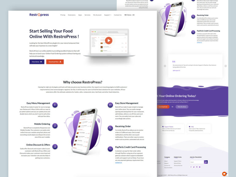 Restropress website