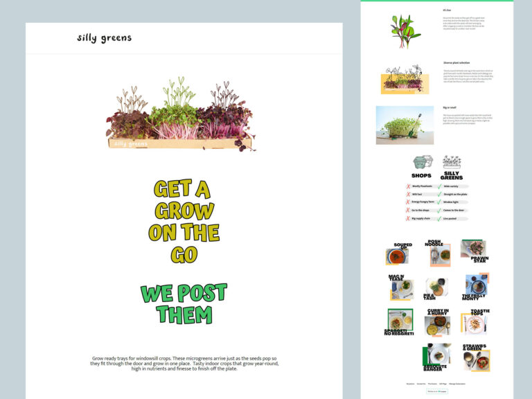 Silly greens website