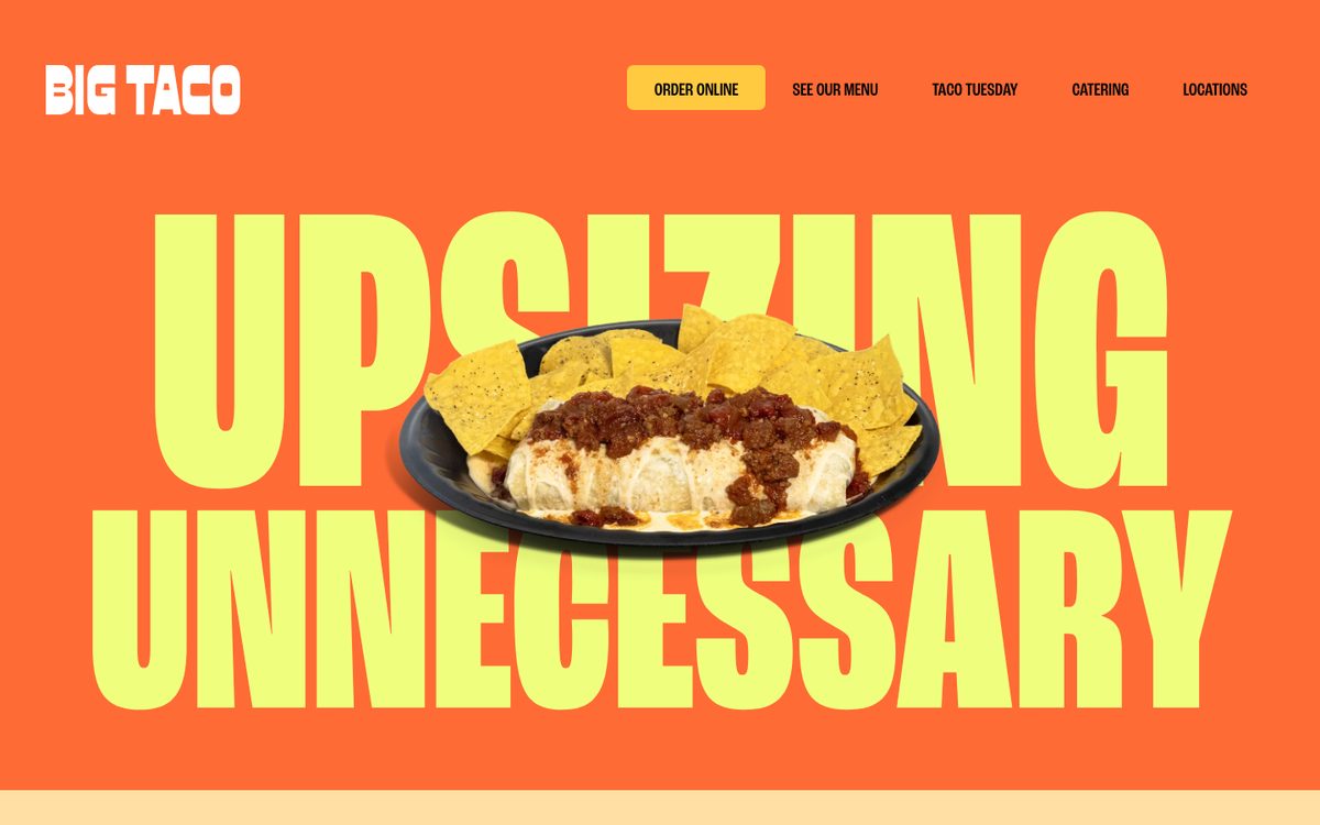 Big Taco website