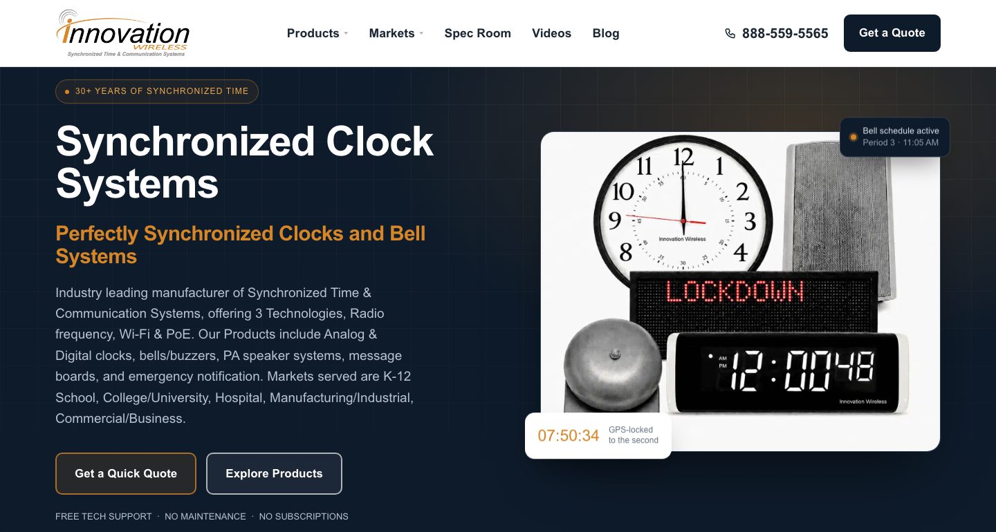 Innovation Wireless website