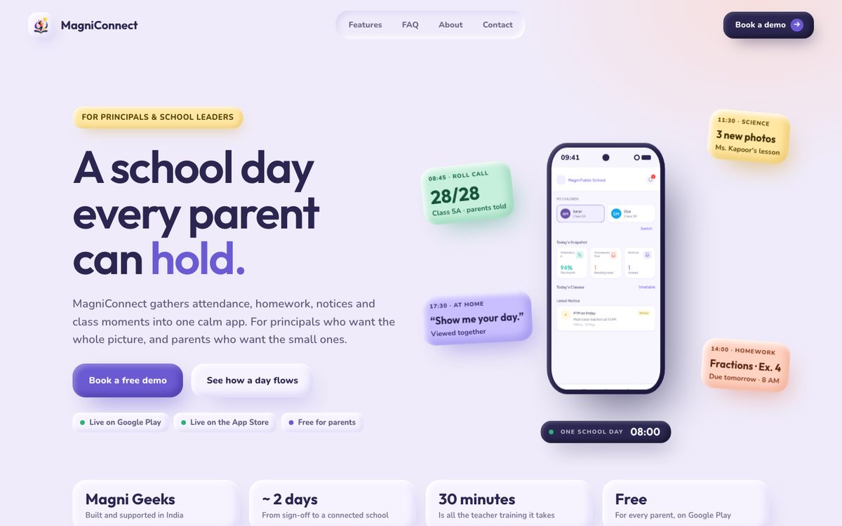 MagniConnect website